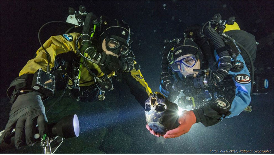 Descubren en una cueva de México el esqueleto más antiguo de América