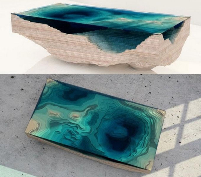 Un trozo de océano puesto sobre la mesa 1 Un trozo de océano puesto sobre la mesa