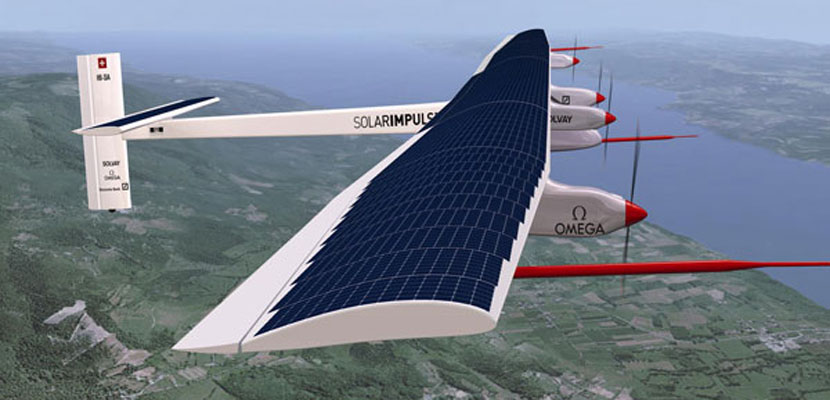 El primer avión solar está listo y se prepara para dar la vuelta al mundo