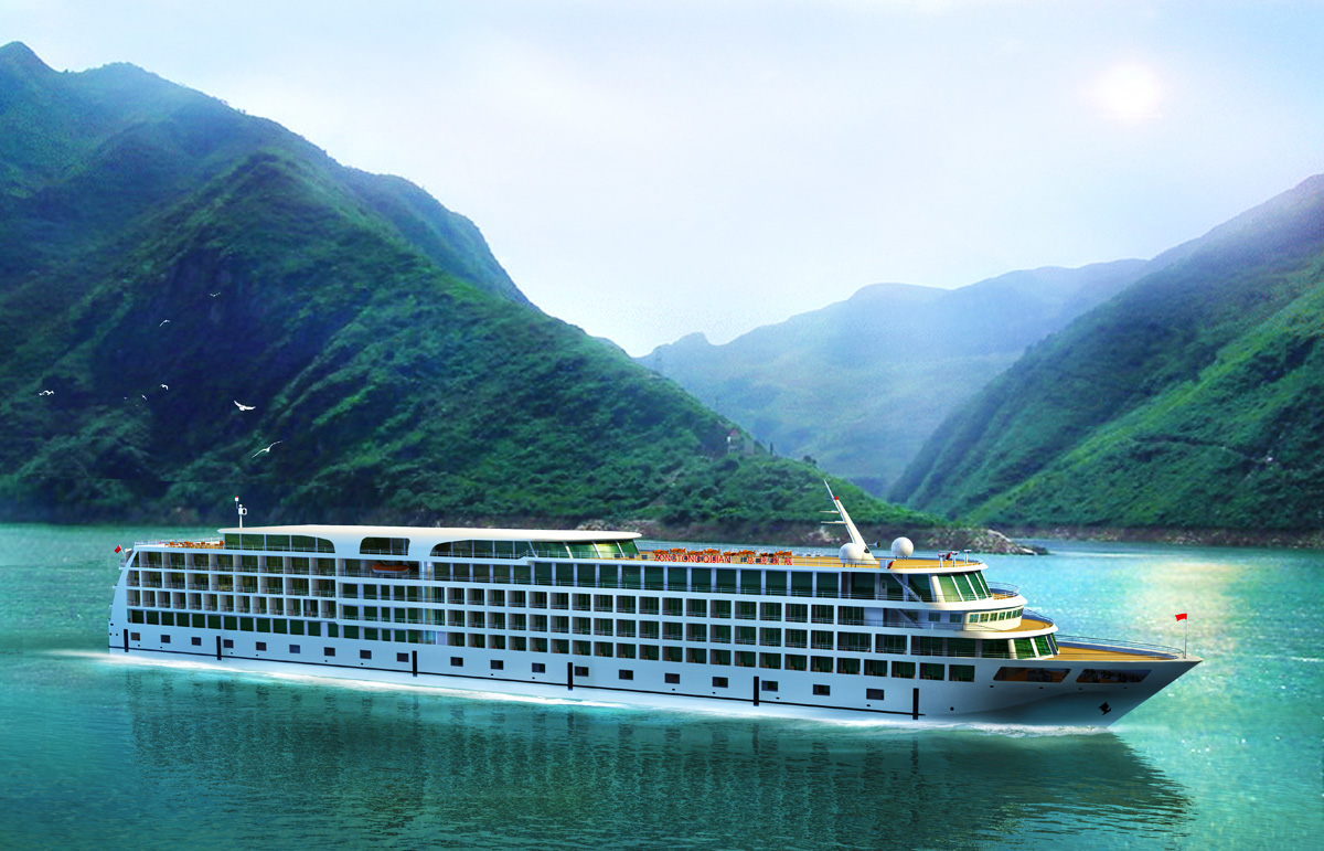 Viajando en crucero por el río Yangtzé